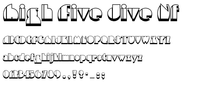 High Five Jive NF font